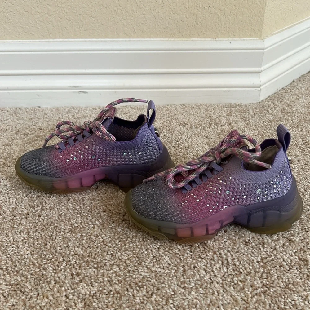 Steve Madden Girls J-Miss Ombre Rhinestone Sneakers